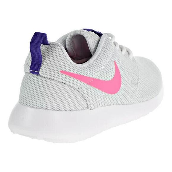 Nike Women's Roshe One Pure Platinum / Laser Pink Running Shoes 844994  SIZE 8 - Picture 3 of 6
